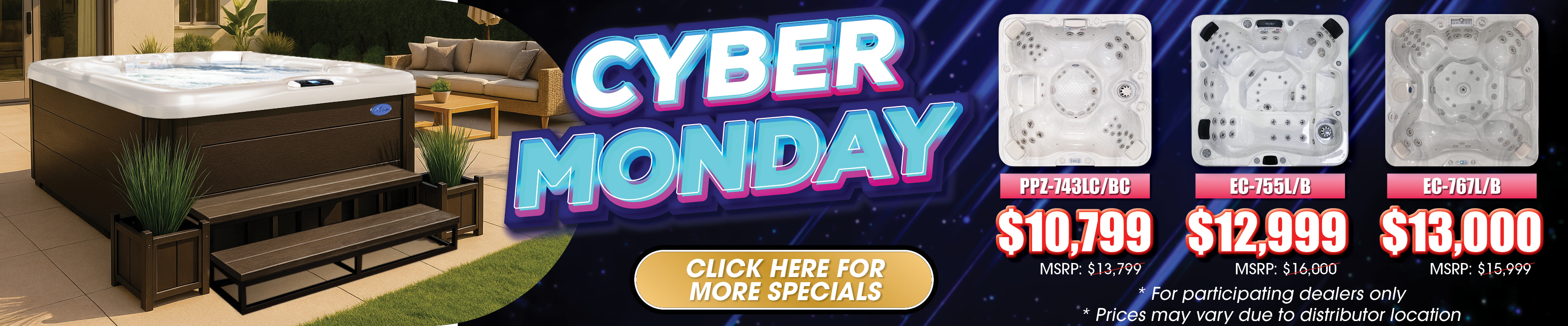 Calspas hot tub being used in a family setting - McKinney